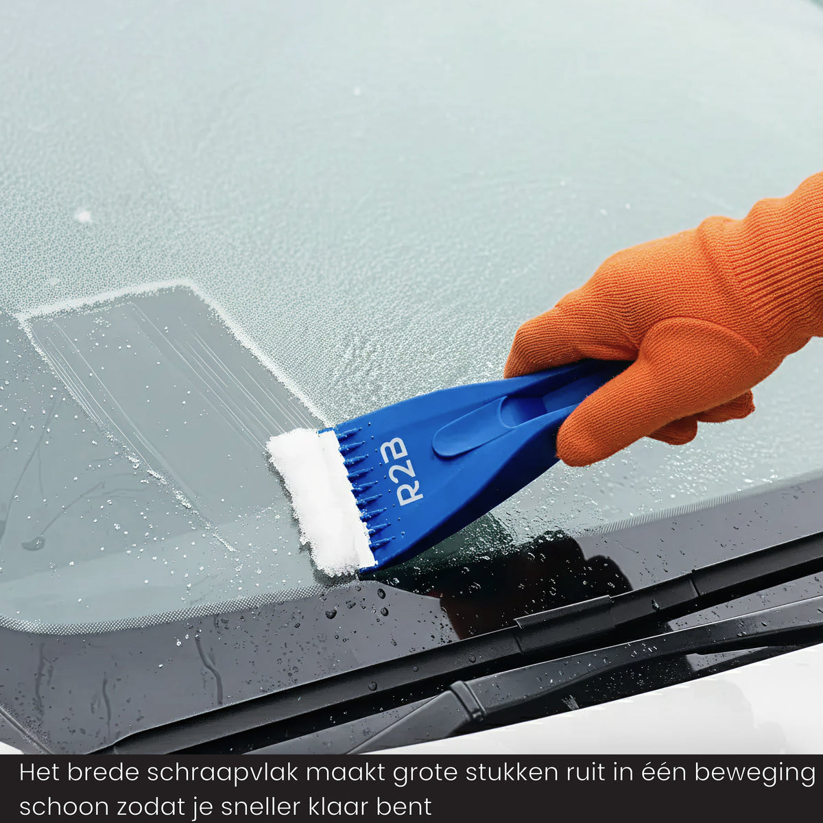 R2B IJskrabber Auto met IJsbreker - Stevig & Extra breed - Blauw