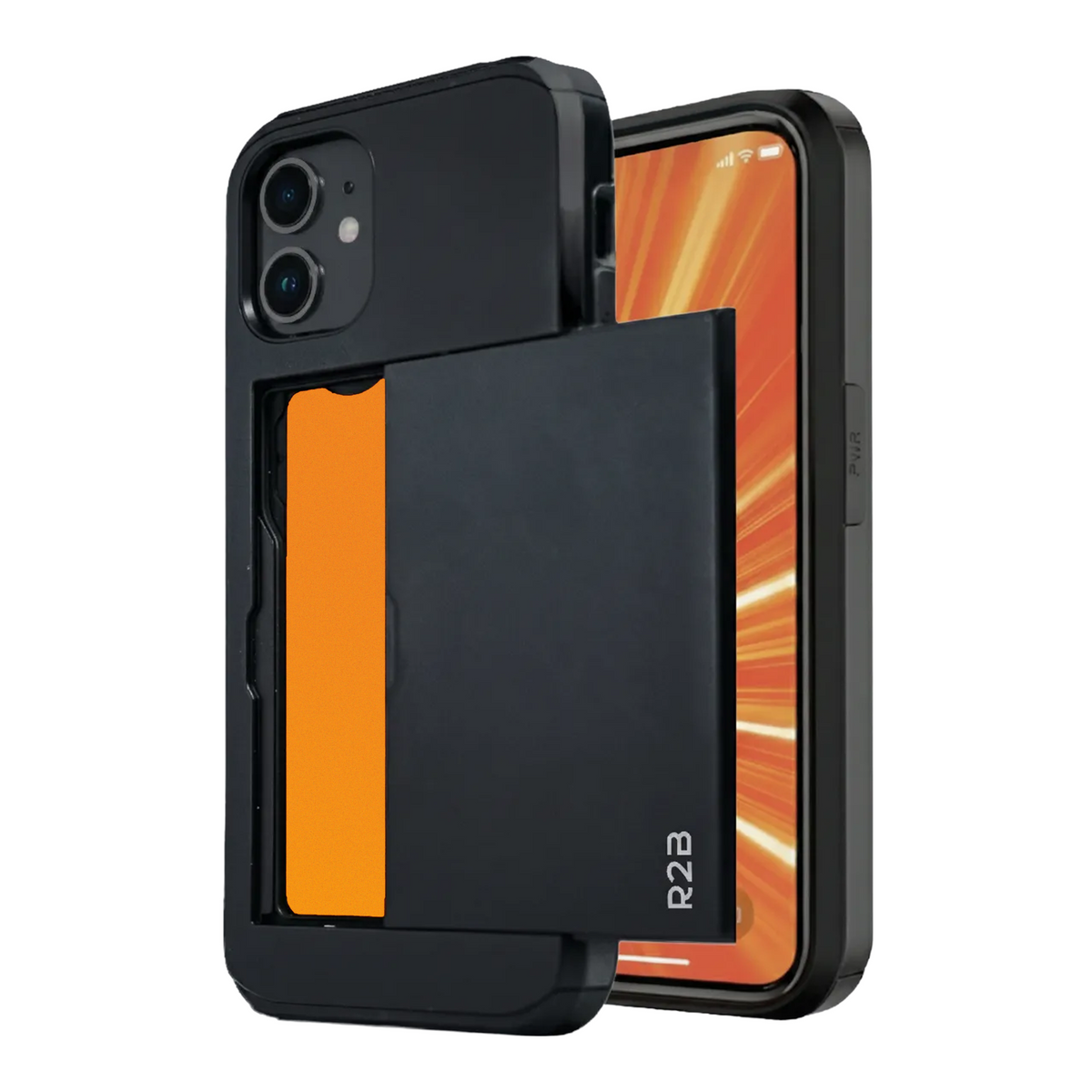R2B iPhone 11 Hoesje met Pasjeshouder - Incl. Screenprotector - 3 Pasjes - Telefoonhoesje