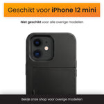 R2B iPhone 12 Mini Hoesje met Pasjeshouder - Incl. Screenprotector - 3 Pasjes - Telefoonhoesje