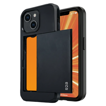 R2B iPhone 13 Hoesje met Pasjeshouder - Incl. Screenprotector - 3 Pasjes - Telefoonhoesje