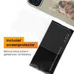 R2B iPhone 14 Hoesje met Foto - Incl. Screenprotector - Grijs - Telefoonhoesje