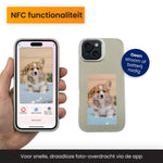 R2B iPhone 14 Hoesje met Foto - Incl. Screenprotector - Grijs - Telefoonhoesje