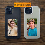 R2B iPhone 14 Hoesje met Foto - Incl. Screenprotector - Zwart - Telefoonhoesje