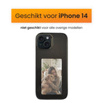 R2B iPhone 14 Hoesje met Foto - Incl. Screenprotector - Zwart - Telefoonhoesje