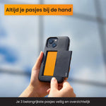 R2B iPhone 14 Hoesje met Pasjeshouder - Incl. Screenprotector - 3 Pasjes - Telefoonhoesje
