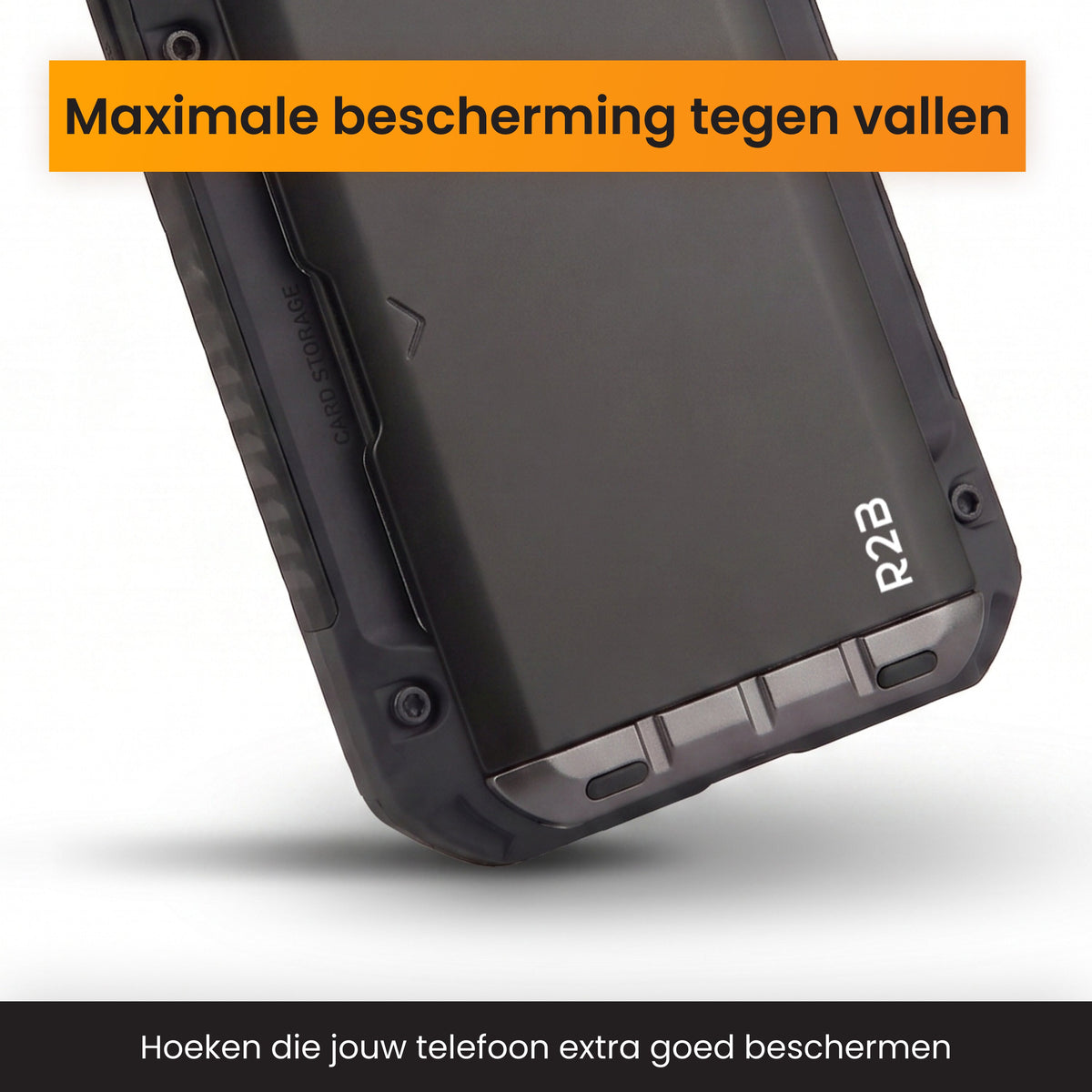 R2B iPhone 14 Hoesje met Pasjeshouder - Incl. Screenprotector - 4 Pasjes - Telefoonhoesje