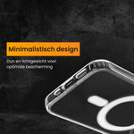 R2B iPhone 14 MagSafe Hoesje - Transparant - Incl. Screenprotector - Telefoonhoesje