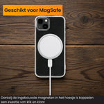 R2B iPhone 14 MagSafe Hoesje - Transparant - Incl. Screenprotector - Telefoonhoesje