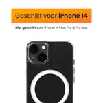 R2B iPhone 14 MagSafe Hoesje - Transparant - Incl. Screenprotector - Telefoonhoesje