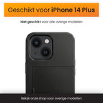 R2B iPhone 14 Plus Hoesje met Pasjeshouder - Incl. Screenprotector - 3 Pasjes - Telefoonhoesje
