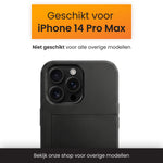 R2B iPhone 14 Pro Max Hoesje met Pasjeshouder - Incl. Screenprotector - 3 Pasjes - Telefoonhoesje