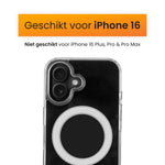 R2B iPhone 16 MagSafe Hoesje - Transparant - Incl. Screenprotector - Telefoonhoesje