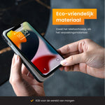 R2B iPhone 16 Marmerlook Hoesje - Incl. Screenprotector - Roze/Wit/Oranje - Telefoonhoesje