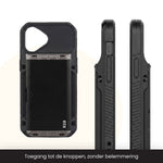 R2B iPhone 16 Plus Hoesje met Pasjeshouder - Incl. Screenprotector - 4 Pasjes