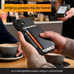 R2B iPhone 16 Plus Hoesje met Pasjeshouder - Incl. Screenprotector - 4 Pasjes