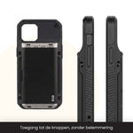 R2B iPhone 16 Pro Hoesje met Pasjeshouder - Incl. Screenprotector - 4 Pasjes