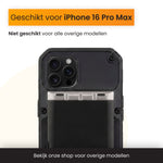 R2B iPhone 16 Pro Max Hoesje met Pasjeshouder - Incl. Screenprotector - 4 Pasjes