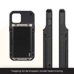 R2B iPhone 16 Pro Max Hoesje met Pasjeshouder - Incl. Screenprotector - 4 Pasjes