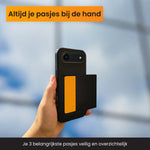 R2B iPhone 17 Air Hoesje met Pasjeshouder - Incl. Screenprotector - 3 Pasjes