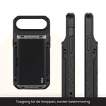R2B iPhone 17 Air Hoesje met Pasjeshouder - Incl. Screenprotector - 4 Pasjes
