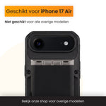 R2B iPhone 17 Air Hoesje met Pasjeshouder - Incl. Screenprotector - 4 Pasjes
