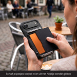 R2B iPhone 17 Air Hoesje met Pasjeshouder - Incl. Screenprotector - 4 Pasjes