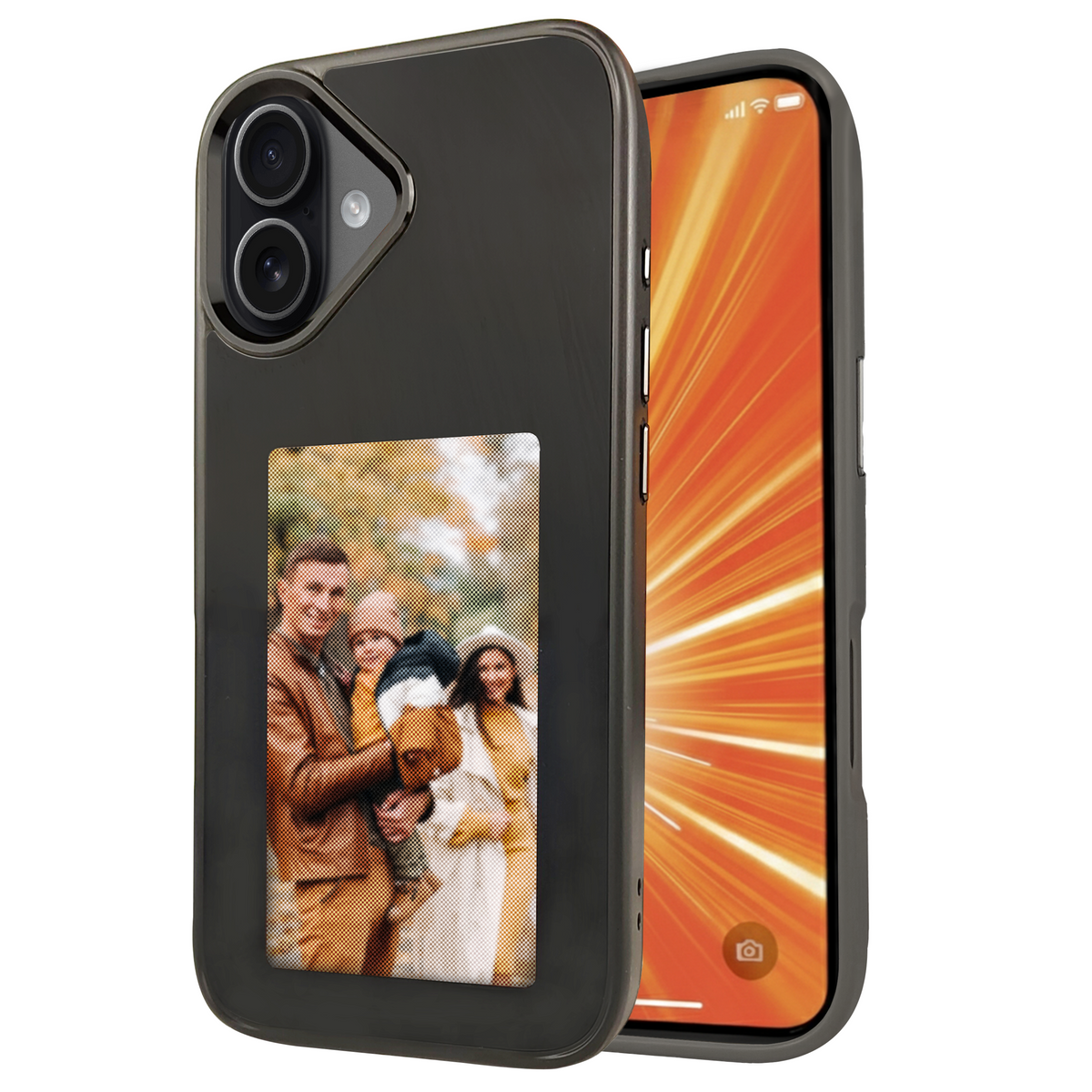 R2B iPhone 17 Hoesje met Foto - Incl. Screenprotector - Zwart