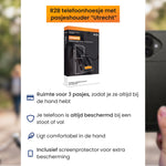 R2B iPhone 17 Hoesje met Pasjeshouder - Incl. Screenprotector - 3 Pasjes