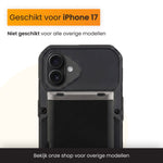 R2B iPhone 17 Hoesje met Pasjeshouder - Incl. Screenprotector - 4 Pasjes