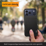 R2B iPhone 17 Pro Hoesje met Pasjeshouder - Incl. Screenprotector - 3 Pasjes