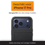 R2B iPhone 17 Pro Hoesje met Pasjeshouder - Incl. Screenprotector - 3 Pasjes