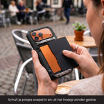 R2B iPhone 17 Pro Max Hoesje met Pasjeshouder - Incl. Screenprotector - 4 Pasjes