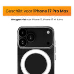 R2B iPhone 17 Pro Max MagSafe Hoesje - Transparant - Incl. Screenprotector
