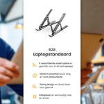 R2B Laptopstandaard opvouwbaar - Model Breda - 10 t/m 17 inch - Zwart - R2B Store