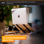 R2B Laptop Standaard Opvouwbaar - Model Breda - 10 t/m 17 inch - Zwart - Laptopstandaard