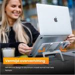 R2B Laptop standaard opvouwbaar - Model Eindhoven - 10 t/m 17 inch - Zilver - R2B Store