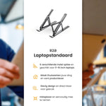 R2B Laptop Standaard Verstelbaar - Opvouwbaar - Zwart - Laptopstandaard