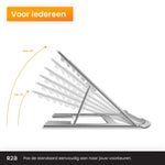 R2B Laptop Standaard Opvouwbaar - Zwart - Laptopstandaard