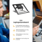 R2B Laptop Standaard Opvouwbaar - Zwart - Laptopstandaard
