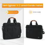 R2B Laptoptas 15,6 Inch - Schouderband & Accessoirevak - Zacht & Beschermend - Zwart - Laptoptas