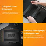 R2B Luxe Laptop Standaard Opvouwbaar - Model Den Bosch - 10 t/m 17 inch - Zwart - Laptopstandaard