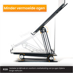 R2B Luxe Laptop Standaard Opvouwbaar - Model Den Bosch - 10 t/m 17 inch - Zilver - Laptopstandaard