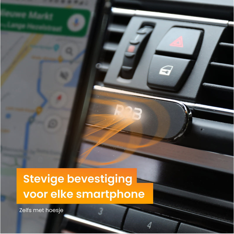 R2B Magnetische telefoonhouder auto - Voor dashboard en console - Model Volendam - Telefoonhouder auto