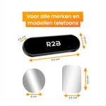 R2B Magnetische telefoonhouder auto - Voor dashboard en console - Model Volendam - Telefoonhouder auto