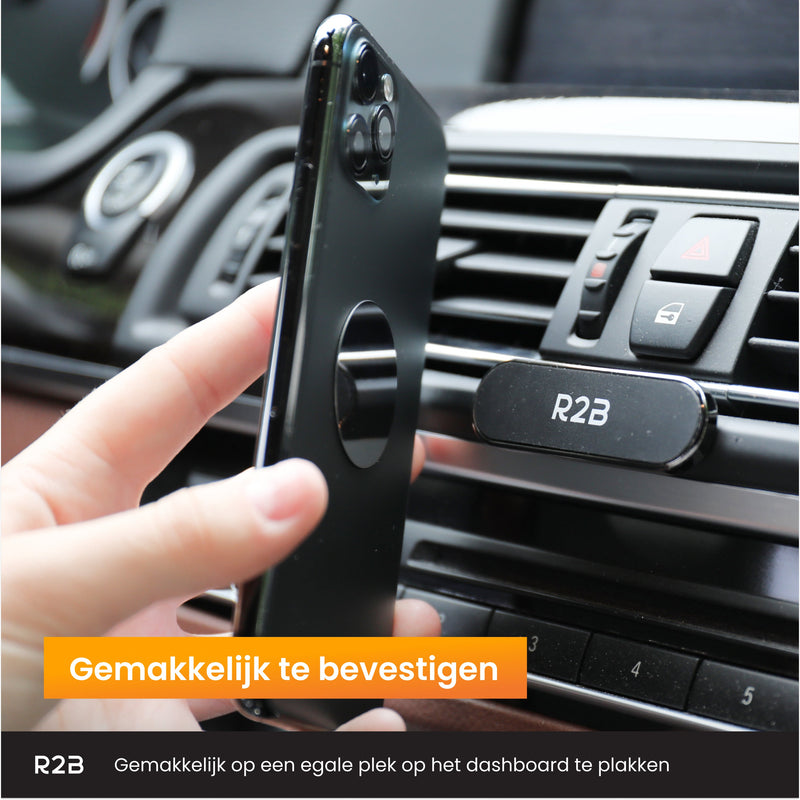R2B Magnetische telefoonhouder auto - Voor dashboard en console - Model Volendam - Telefoonhouder auto