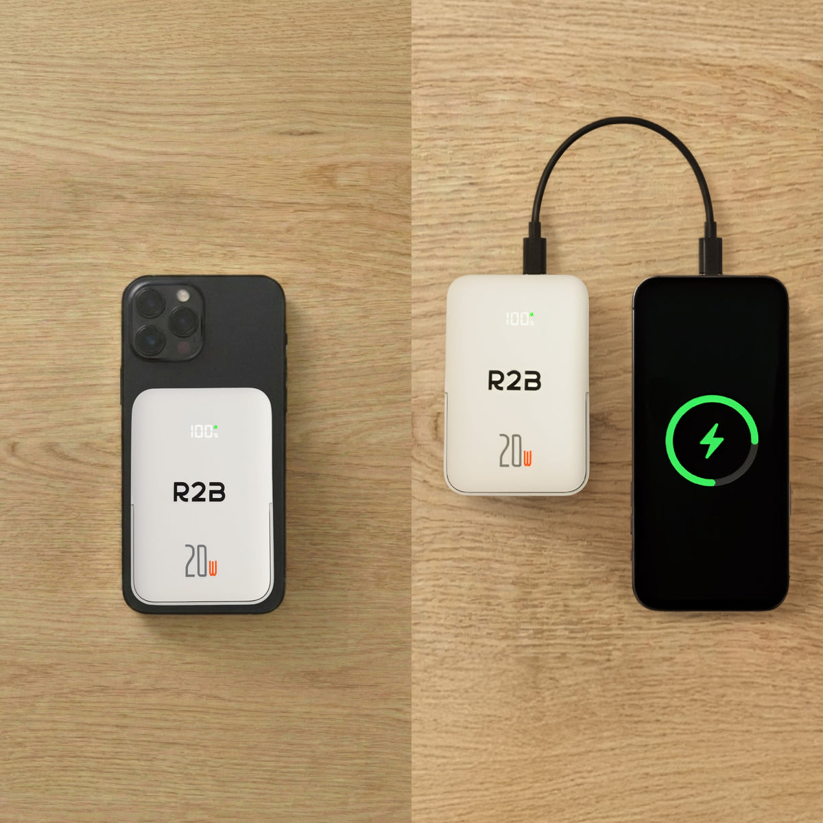 R2B MagSafe Powerbank 10.000 mAh - Magnetisch - 2 tot 4 keer Opladen