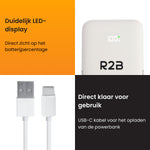 R2B MagSafe Powerbank 10.000 mAh - Magnetisch - 2 tot 4 keer Opladen