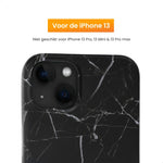 R2B Marmer hoesje voor iPhone 13 - Model De Bilt - Zwart - R2B Store