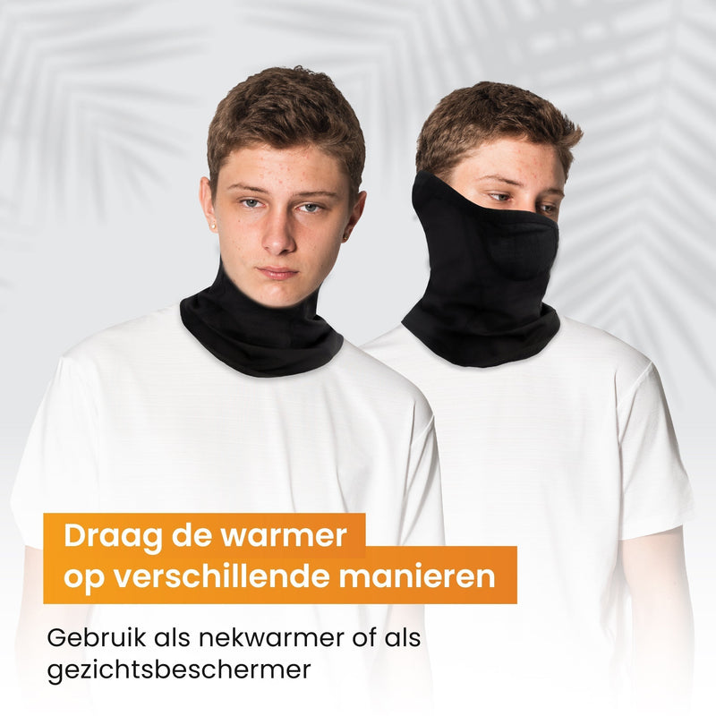 R2B Nekwarmer Heren & Dames - Geschikt voor Wintersport Wandelen Fiets & Scooter/Motor