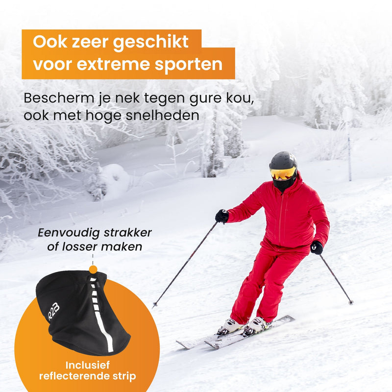 R2B Nekwarmer Heren & Dames - Geschikt voor Wintersport Wandelen Fiets & Scooter/Motor